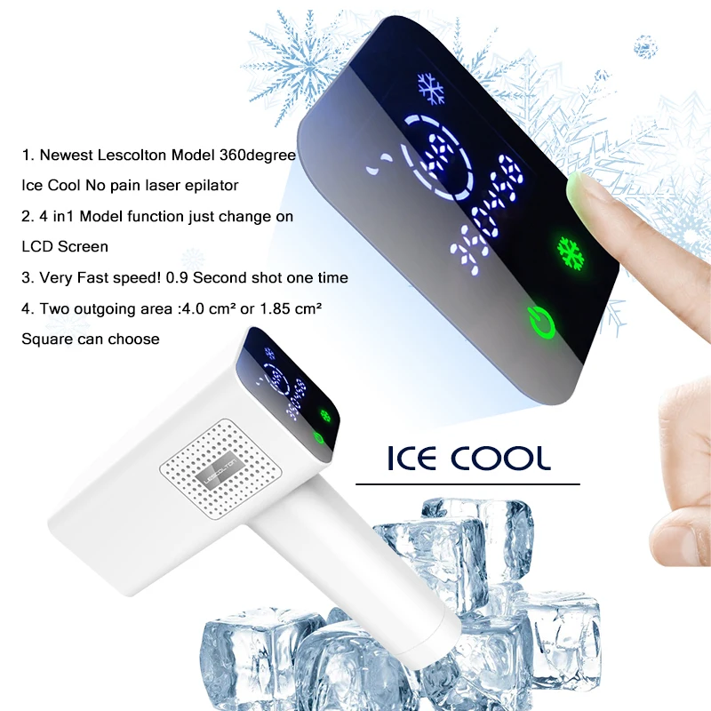 Lescolton T012C 4 в 1 ICECOOL IPL устройство для удаления волос перманентное Удаление лазерный