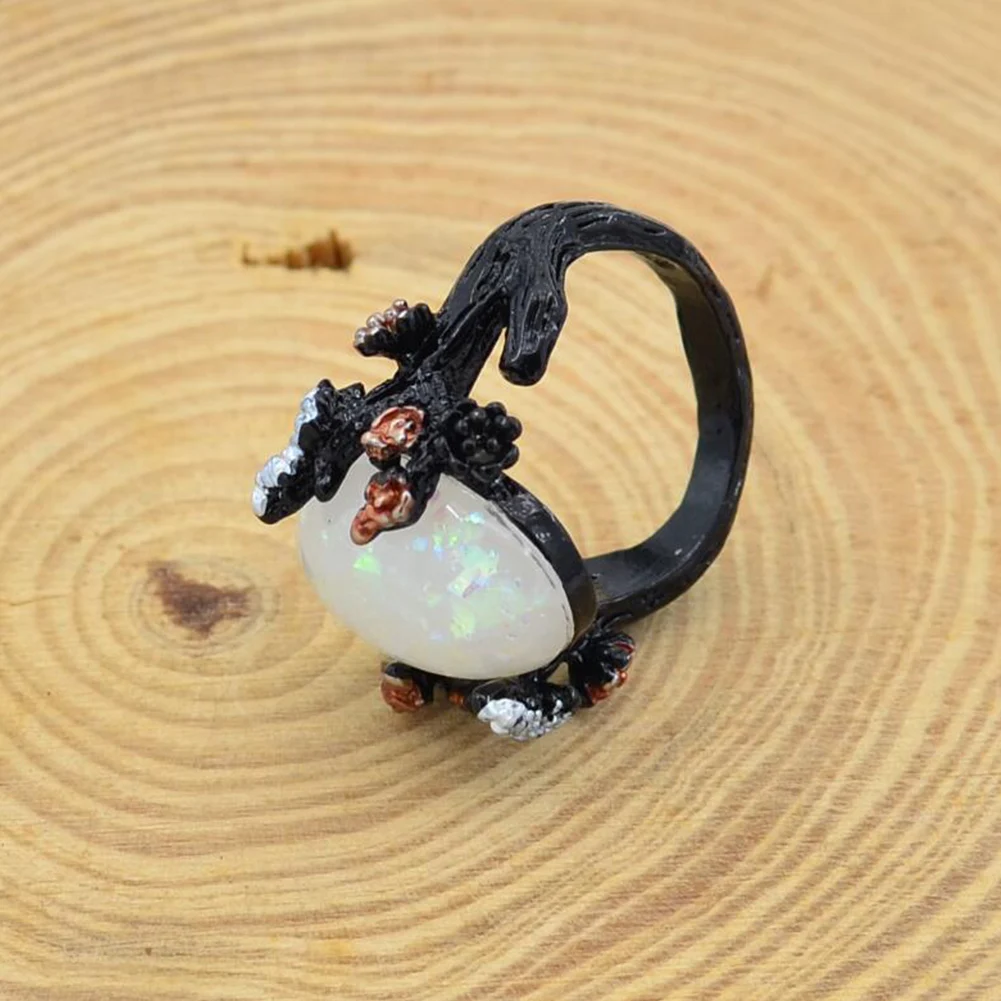 Романтический цветок с драгоценным камнем для помолвки Винтажные Ювелирные