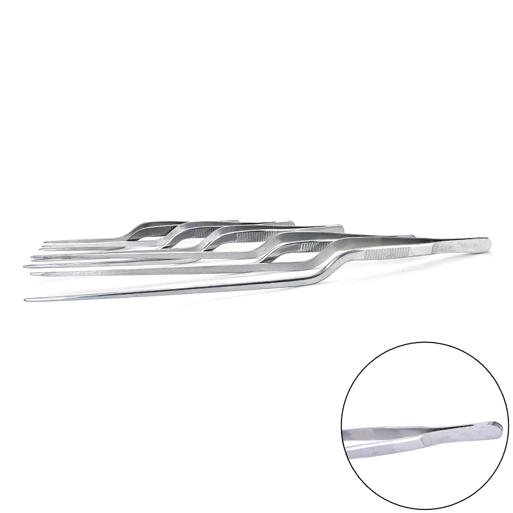 

1Pc Professional Bending Tweezers Medical Stainless Steel Tweezers Ear Cleaner Care EarPick Tools Hot Sale
