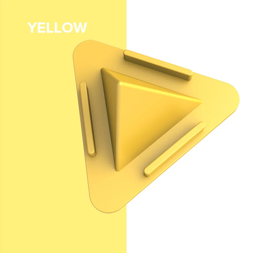 Yellow Venroii Универсальный держатель для мобильного телефона настольная поддержка для iPhone X 8 Нескользящая трехсторонняя Пирамида Подставка для планшета держатель для мобильного телефона - Цвет: Yellow