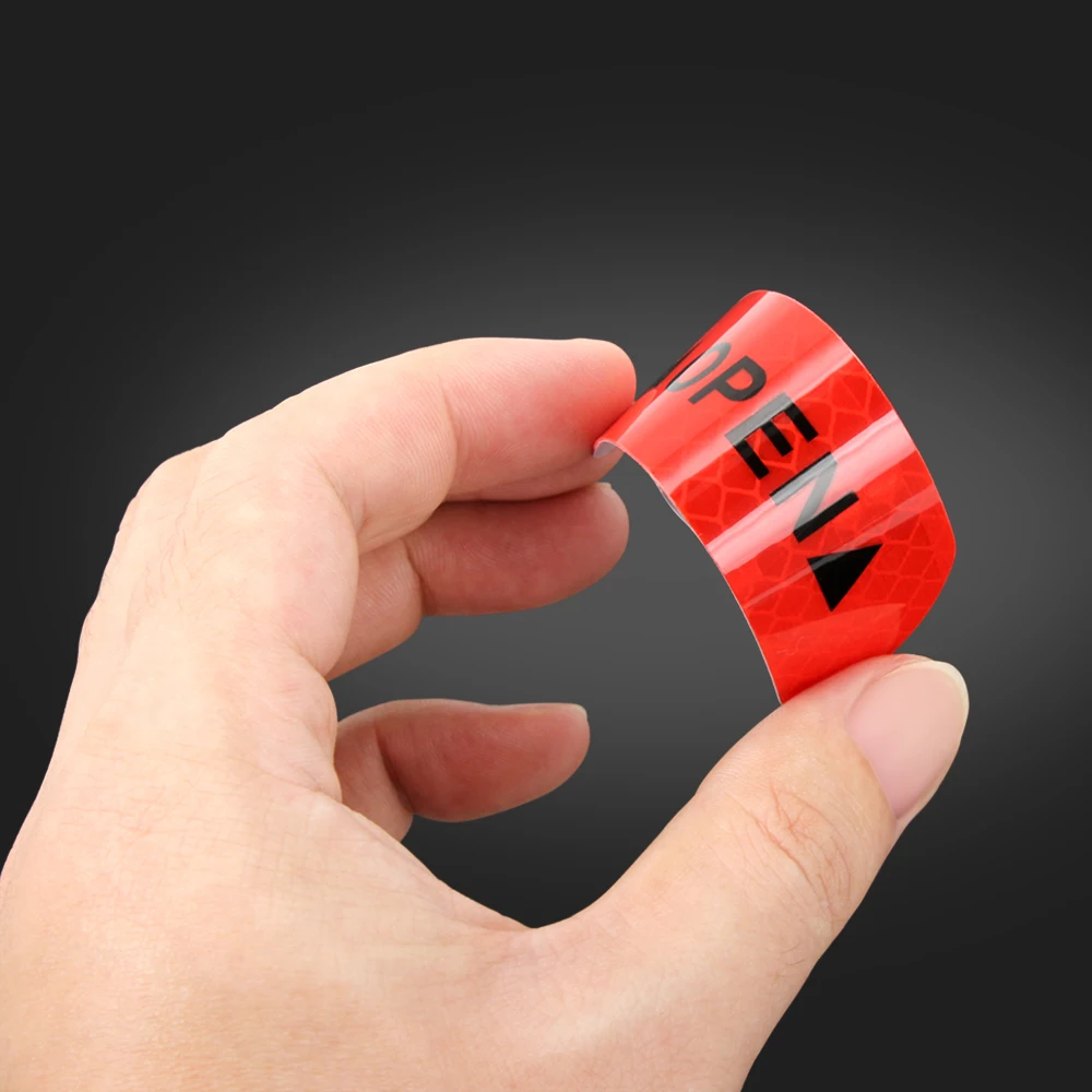 4 шт. флуоресцентные автомобильные ОТКРЫТЫЕ Светоотражающие полосы