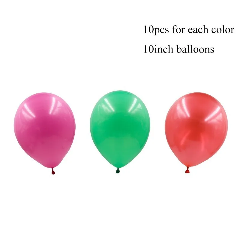 rose green red 1 компл. Милые фрукты тема арбуз торт Топпер Led/баннер/воздушные шары летний бассейн вечерние предметы для украшения дня рождения свадьбы - Цвет: rose green red