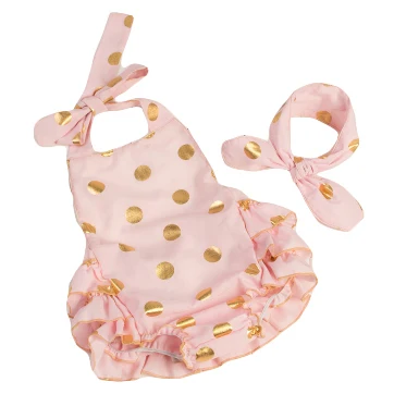 Roupa infantil/детский летний стильный комбинезон в Золотой горошек 4 цвета без рукавов