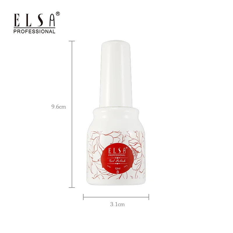 Гель лак для ногтей ELSA красный УФ Полупостоянный Праймер верхнее покрытие 24