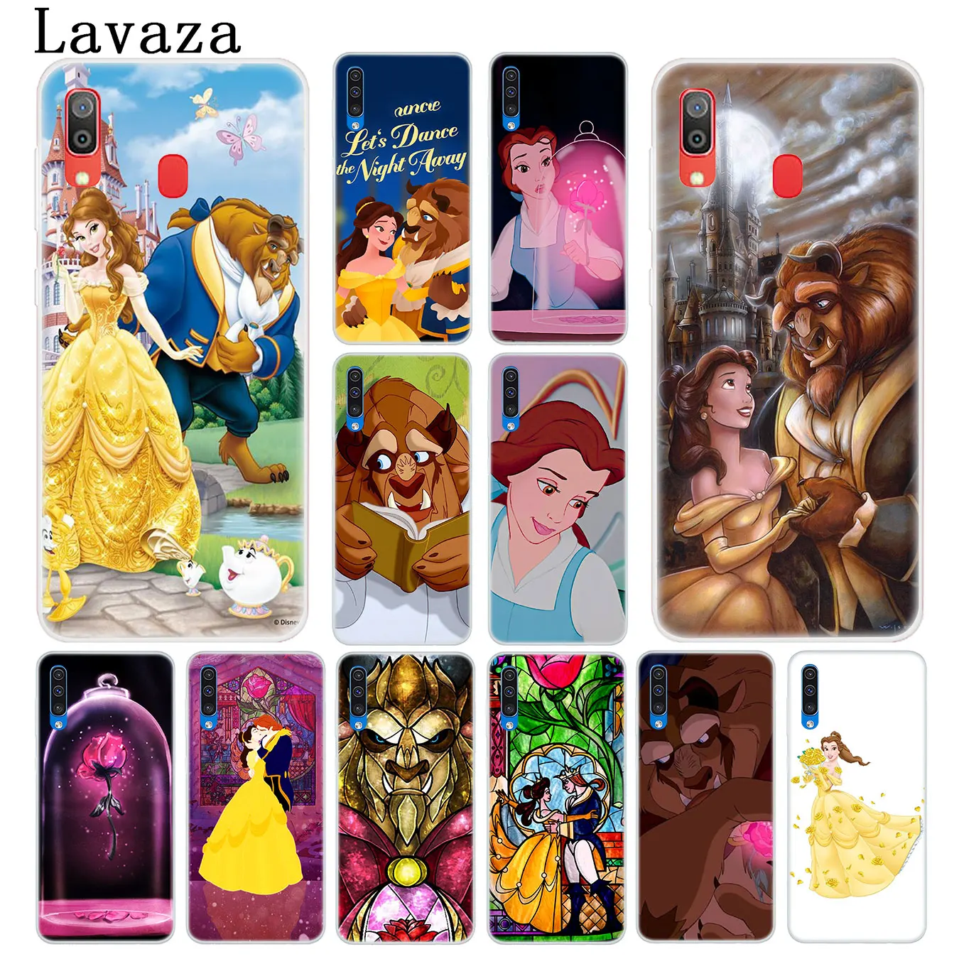 Чехол для телефона Lavaza Beauty And Beast and Rose жесткий Samsung Galaxy A10 A20 A30 A40 A50 A60 A70 M40 M30 M20 M10