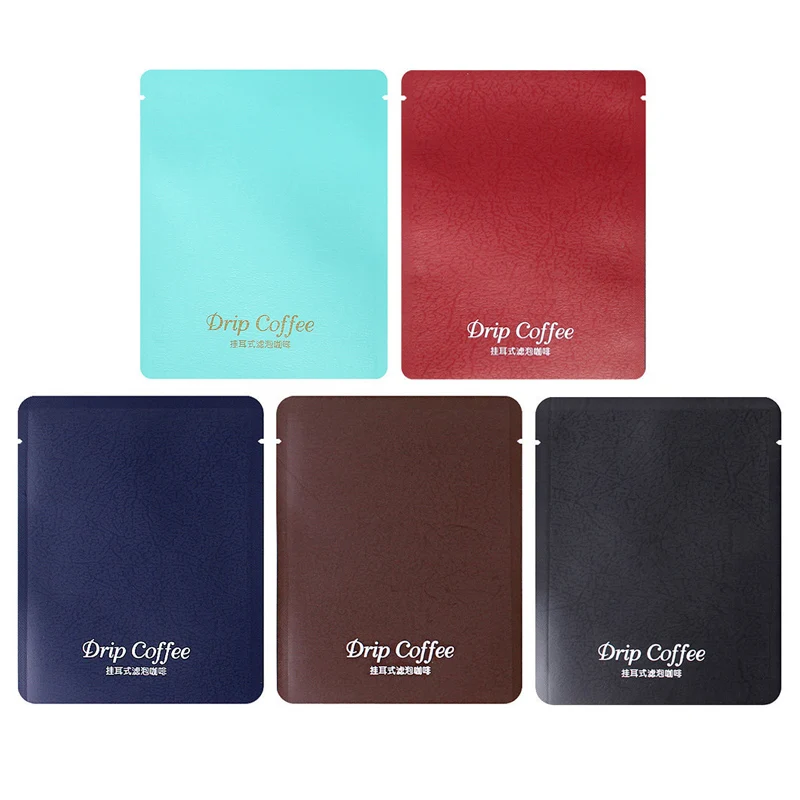 100 шт капельная кофейная упаковочная сумка из алюминиевой фольги накатывающаяся