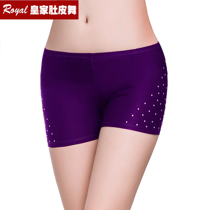 Light purple Горячая Распродажа новые сексуальные Стразы шорты для танца живота костюм для танца живота Горячие Короткие Штаны для выступлений 13 цветов-9010 - Цвет: Light purple