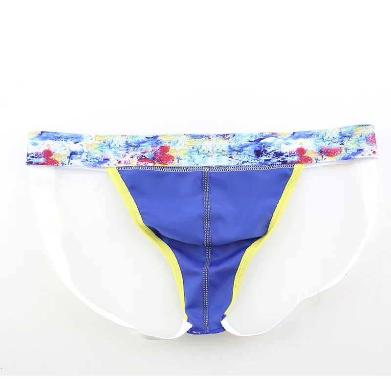 Мужские трусы джоки AIIOU 3 шт./лот стринги из искусственной кожи с мешочком для