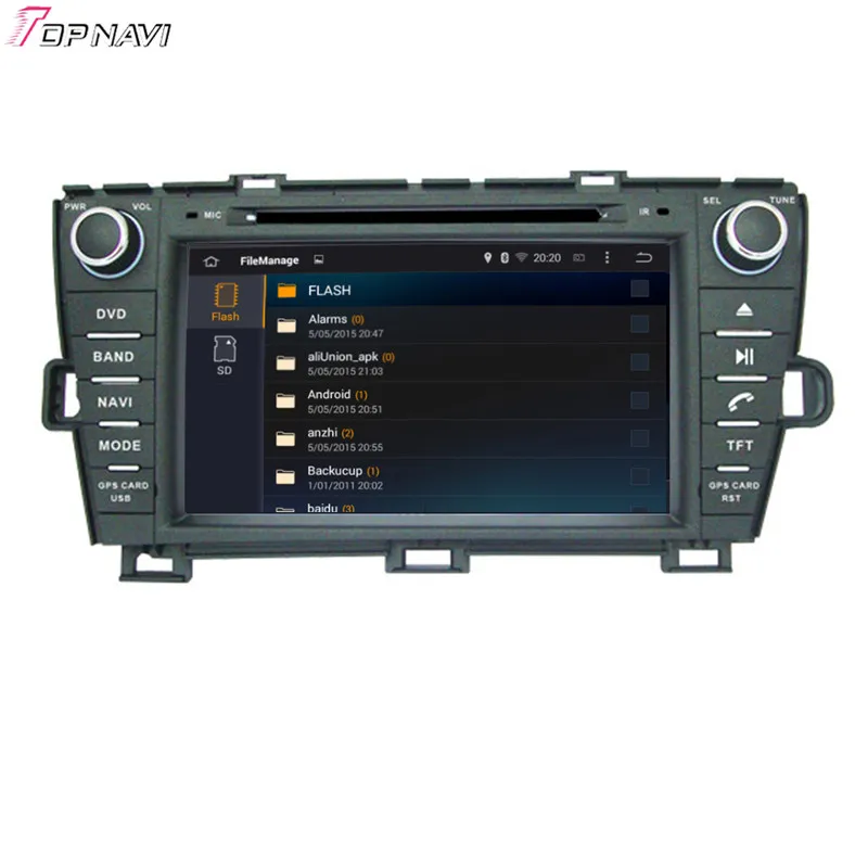 Topnavi 8 ''четырехъядерный Android 6 0 Автомобильный Navi для TOYOTA PRIUS Right Driving 2009 радио GPS