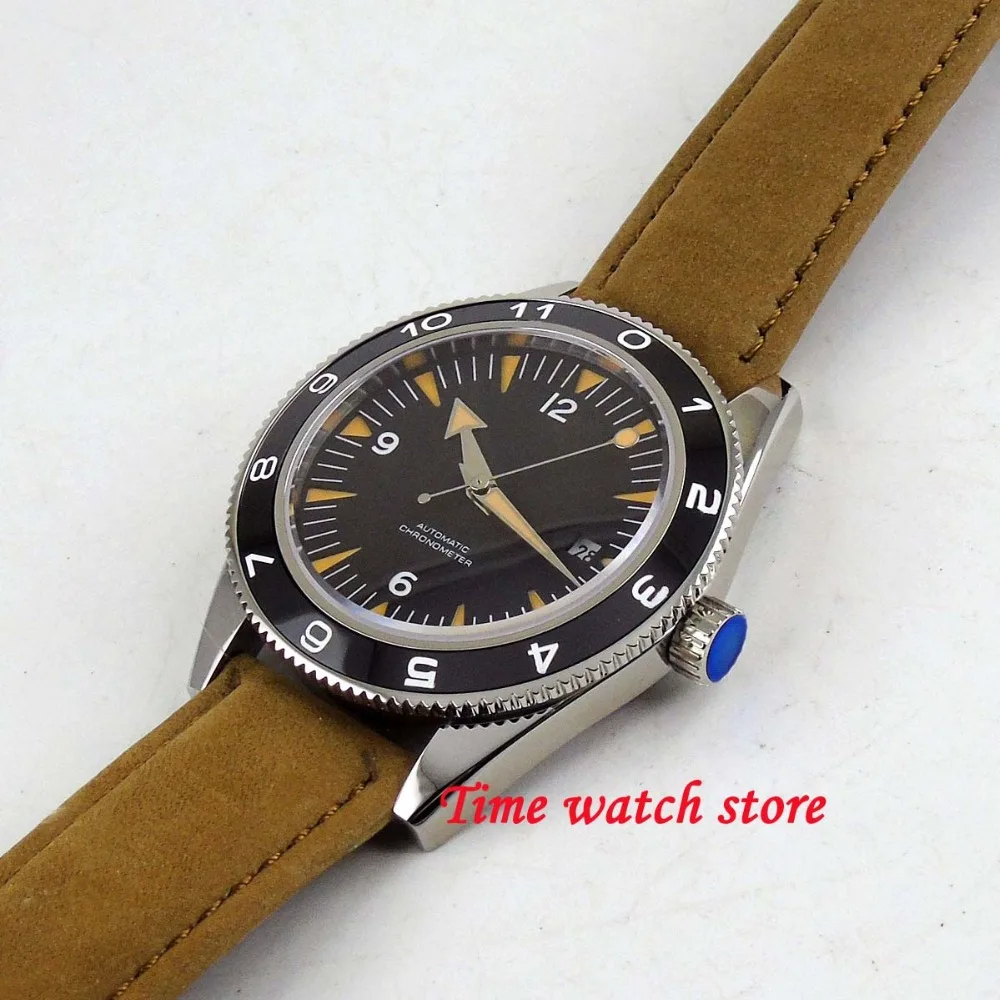 Мужские водонепроницаемые часы с автоматическим циферблатом 41 мм|Мужские