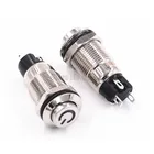 12 мм металлический кнопочный переключатель синий светильник самоблокирующийся светодиодный выключатель лампы Водонепроницаемый