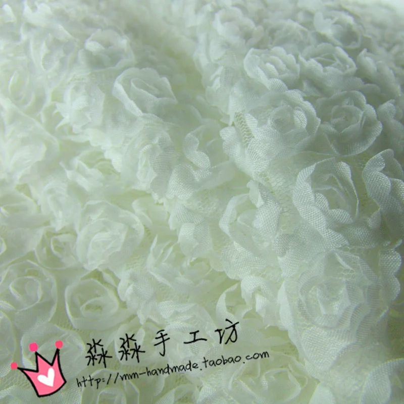 Чистый белый бутон шелковая марля одежда Сделай Сам стерео цветок маленькая Роза