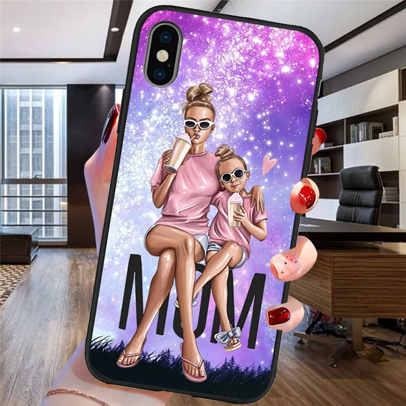 Для женщин, девочек, мам, детей, Модный чехол для iPhone X, XR, XS, Max, 5, 5S, SE, 6, 6 S, 7, 8 Plus, Oneplus, 5 T, Pro, 6 T, чехол для телефона, Funda, Coque Etui - Цвет: H1772