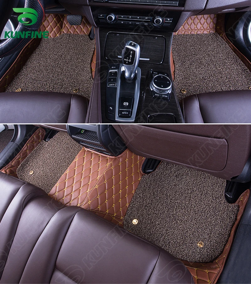 3D автомобильный напольный коврик для BMW X5 ног с одним слоем термозола накладка на