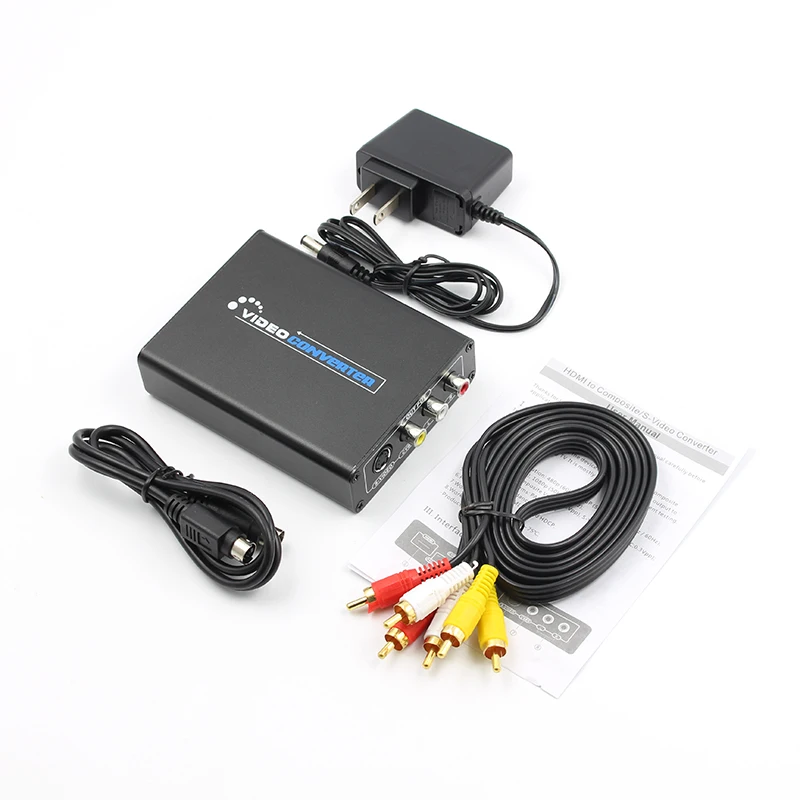 Kebidu Новый HDMI в AV s-видео CVBS видео преобразователь Переключатель адаптер DC 5 HD 3RCA