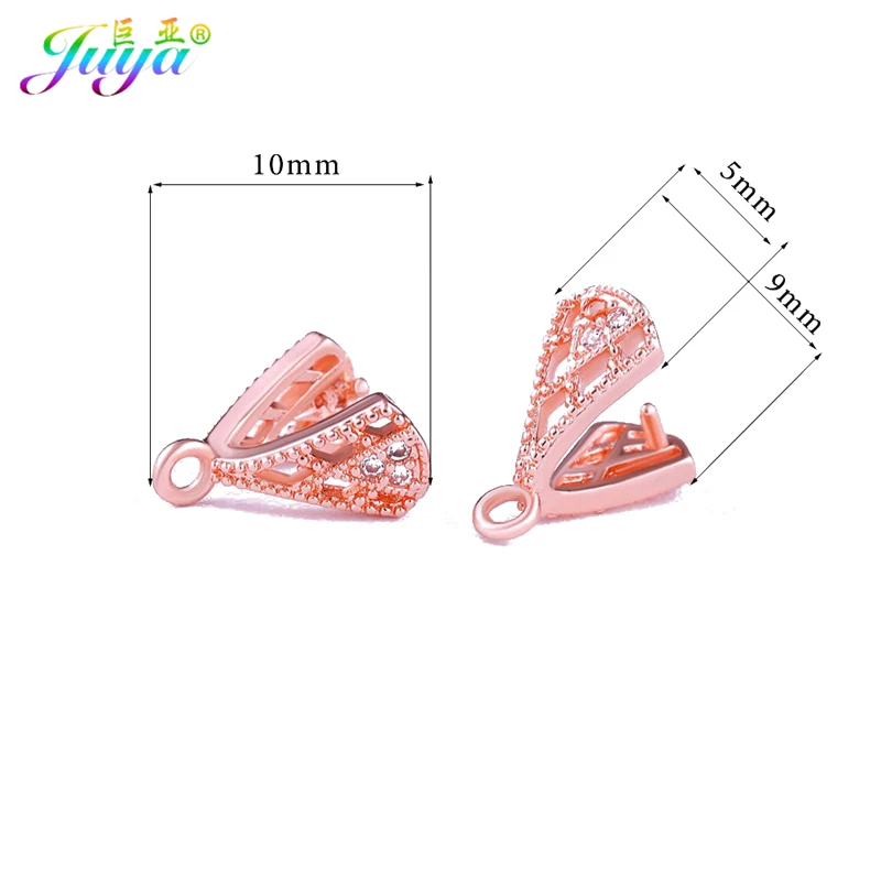 Rose Gold 2 Pieces Ручной работы принадлежности для сережек золото/серебро/розовое золото рукоделие ювелирный материал серьги крючки Аксессуары женские серьги сделай сам - Цвет: Rose Gold 2 Pieces