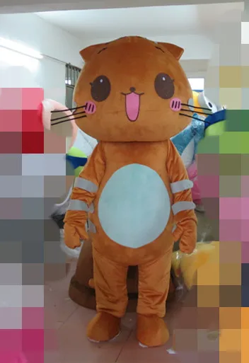 

Celebrate the harvest cat mascot costumes smile face for Halloween party event