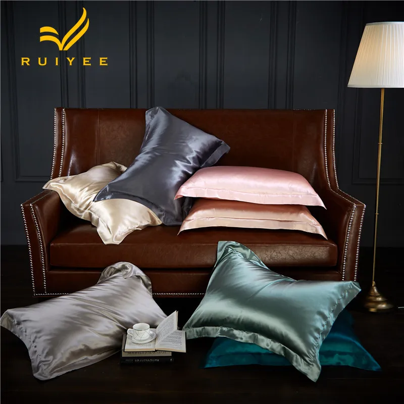 19 мм наволочка конверт двухсторонняя шелковая RUIYEE брендовая 100% чистый шелк