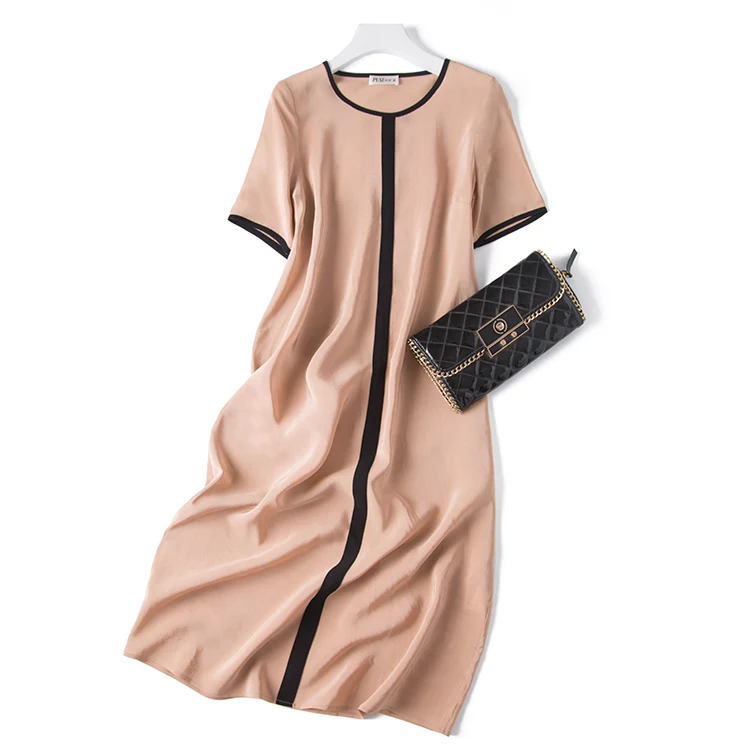 2020 Новое шелковое платье 19 momme с оборками|silk dress|stitch dressdresses dress |