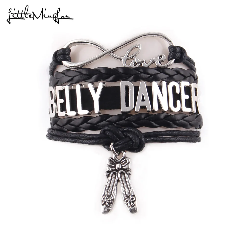 Маленький Браслет MingLou в виде знака бесконечности для влюбленных танца живота