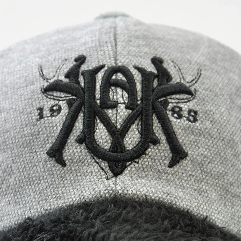 Детская шапка Snapback [JAMONT] зимняя теплая утепленная бейсбольная кепка для