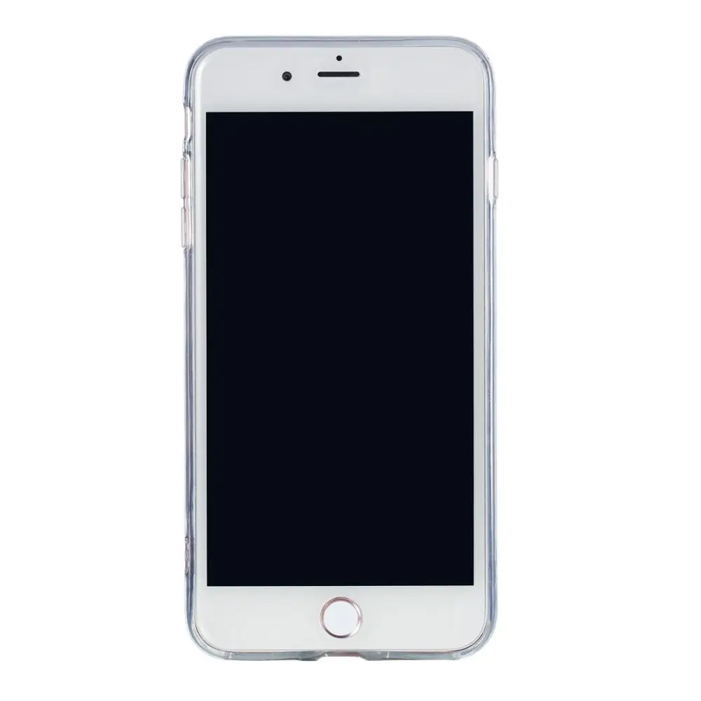 Роскошный прозрачный чехол для iPhone X XR XS Max мягкий из искусственной кожи