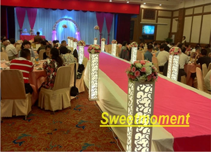 8 шт Роскошная Свадебная дорожная подставка Декоративная резная стойка с