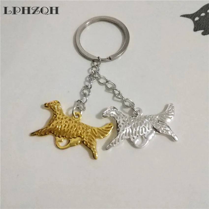 LPHZQH модные украшения щенок милая собака автомобиль брелок английский Setter