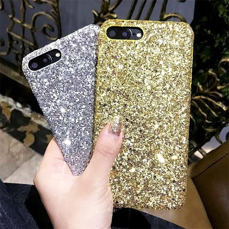 Шикарный Блестящий Роскошный чехол для телефона iPhone XS Max XR 8 7 6S Plus силиконовый