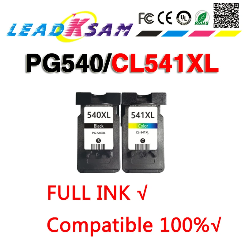Заправляемый чернильный картридж PG540 CL541 PG540XL CL541XL для принтера PIXMA MG2250 MX375 MX435 MX475