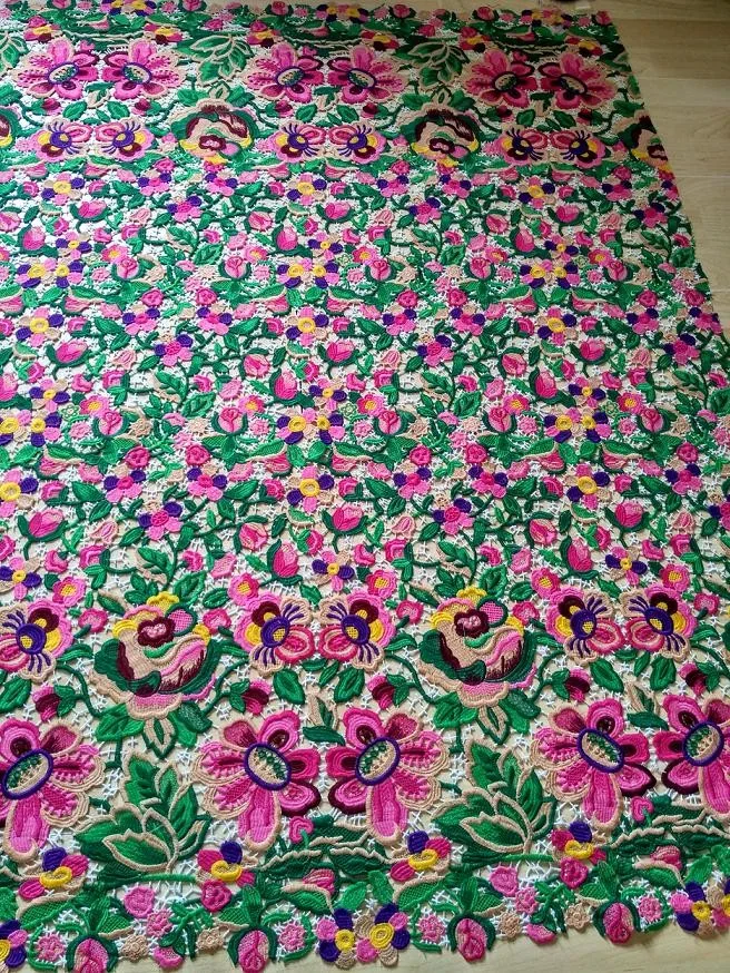 Европейские разноцветные в одном Сложные Кружева новейшие кружева из гипюра