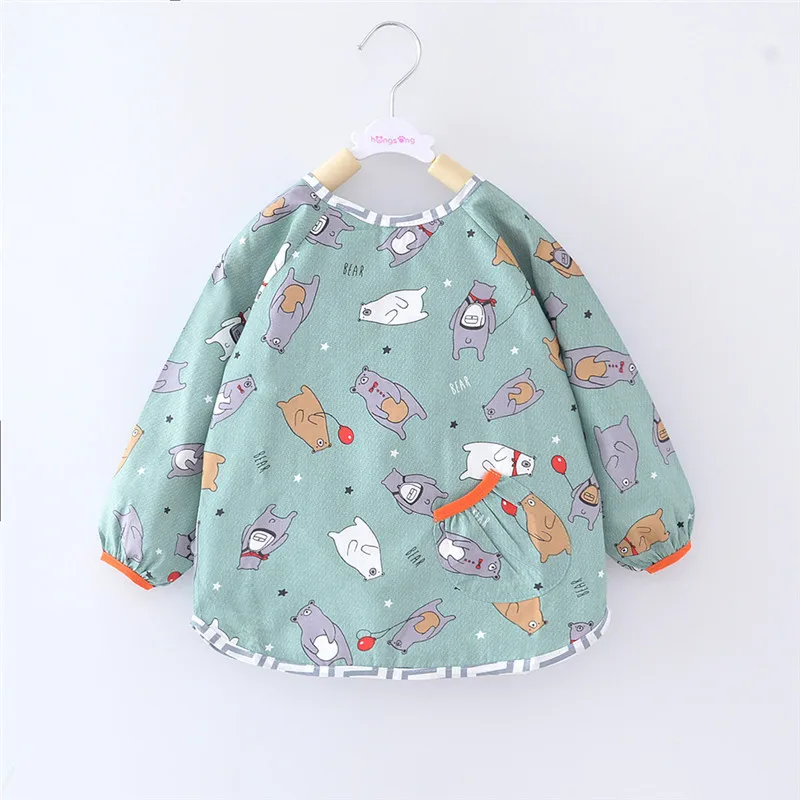 Высококачественные детские нагрудники с длинными рукавами водонепроницаемая