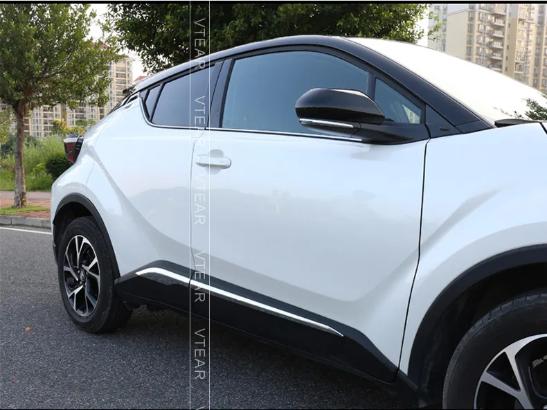 Vtear для Toyota CHR C-HR корпус автомобильной двери из нержавеющей стали боковой протектор отделка полосы внешние аксессуары анти-Натирание