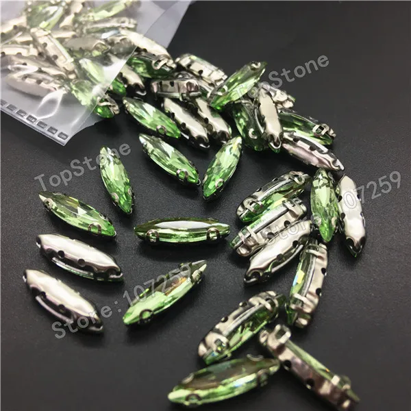 peridot 15x4 мм Navette пришить D коготь стразы смешанные цвета маркиза стекло, кристалл, камень конский глаз пришить Камень для платья аксессуары - Цвет: peridot