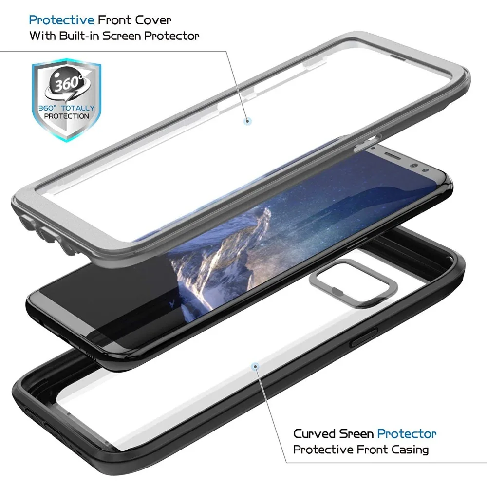 Чехол для Galaxy S8 с защитой от снега и воды Защита Samsung сенсорной идентификацией |