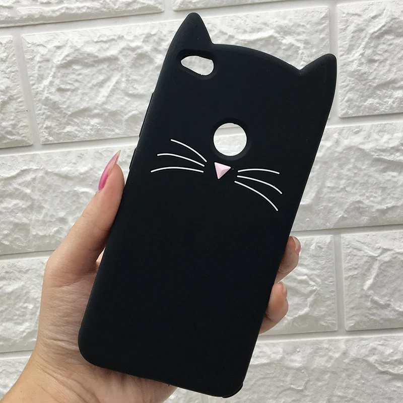 Soinmy 4 x чехол 3D Милые чехлы с ушами бороды и кошек для xiaomi redmi 4x чехол силиконовый мягкий ТПУ блестящий чехол с кошечкой для задней панели redmi4x coque