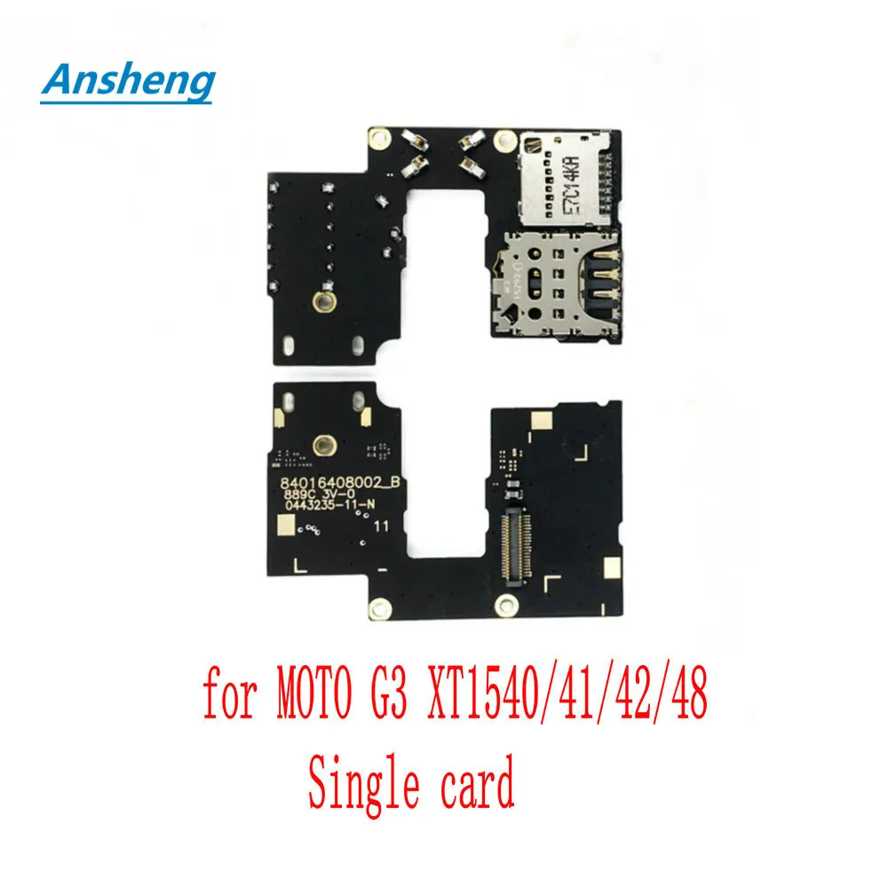 Ansheng держатель лотка для SIM карты гибкий кабель Motorola MOTO G3 XT1543/44/50 XT1540/41/42/48 сотового