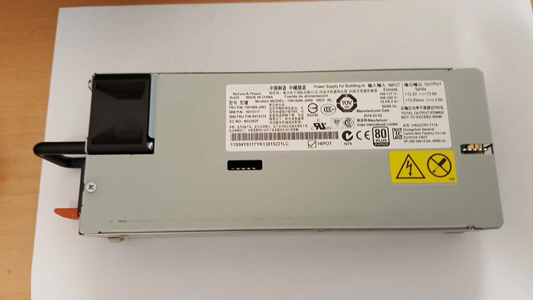 

Original X3650M4 Server 900W Power Supply 94Y8073 94Y8087 94Y8118