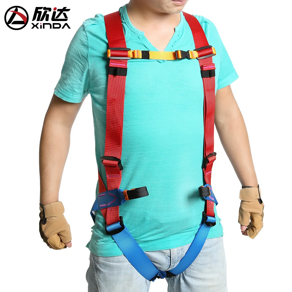 Ремень безопасности XINDA крепление на грудь уличный для скалолазания с сумкой