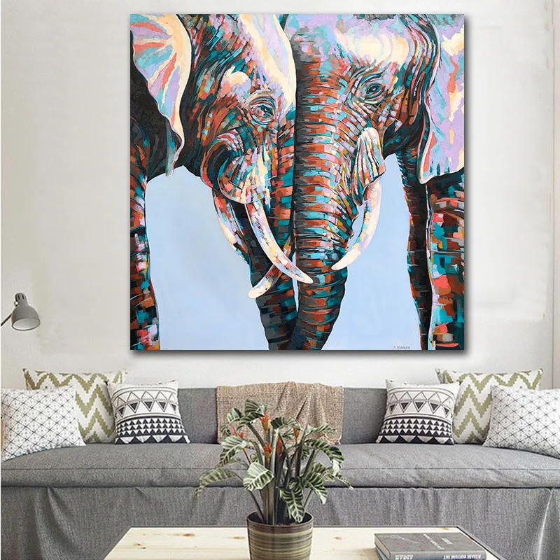 GOODECOR красочные африканские фотообои Искусство Животные Масляные картины