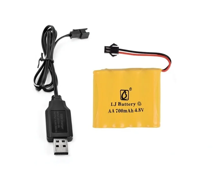 Ewellselling 4 8 в 700 мАч/1800 мАч/2800 мАч Ni CD аккумулятор + USB зарядное устройство для