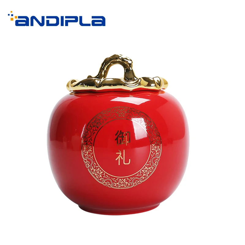 Банка для хранения чая в Королевском Стиле керамическая герметичная банка