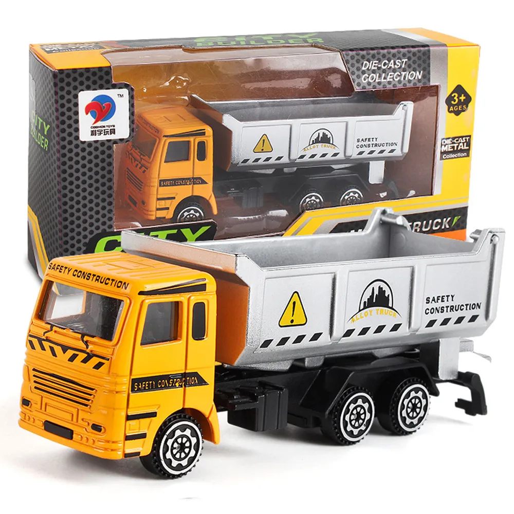 Kids Fun Toy New Years Gift Alloy Engineering Mining Car Truck Children's Birthday Excavation Works Model For Boy |