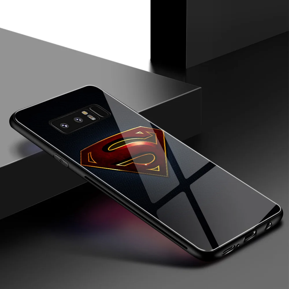 Для samsung S10 чехол Супермен Жесткий чехол из закаленного стекла для samsung Galaxy Note 8 9 10 S8 S9 Plus S10 plus S10 Lite - Цвет: 02634