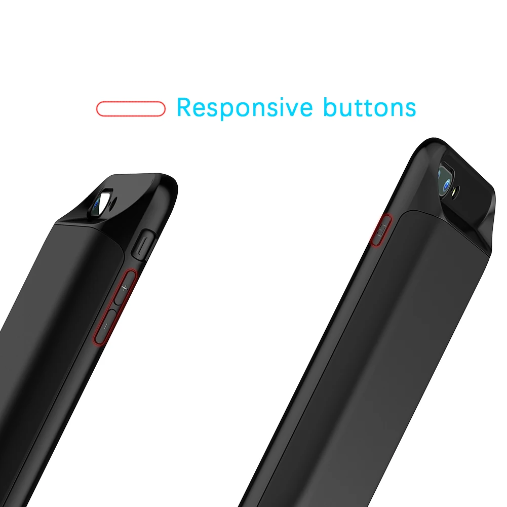 7200 мАч чехол для зарядного устройства для iPhone 7 Plus/8 Plus чехол для внешнего резервного зарядного устройства Внешний Аккумулятор Чехол для зарядного устройства чехол для внешнего аккумулятора