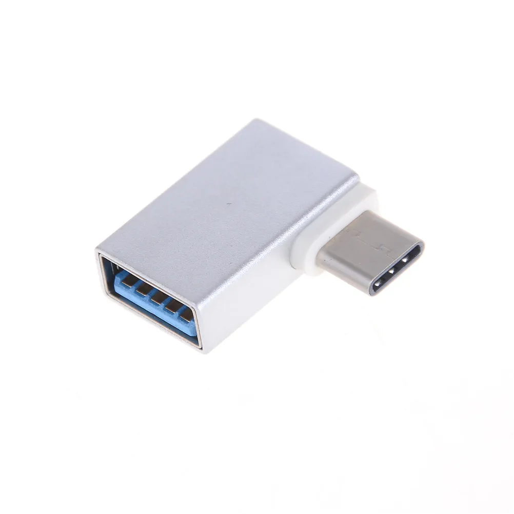 1 шт. Type C к USB 3 0 Женский OTG конвертер данных 90 градусов для Macbook Android Phone|Переходники