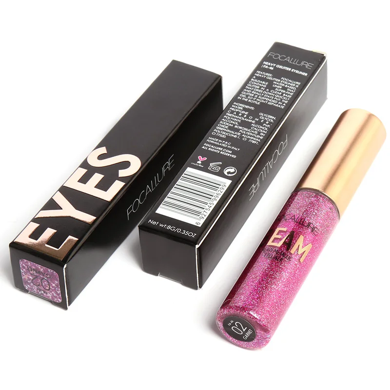 

Focallure 5 Colors Glitter Eyeliner Eyeshadow Waterproof Easy to Wear Liquid Eyeliner Beauty Shimmer Eye Liner Makeup