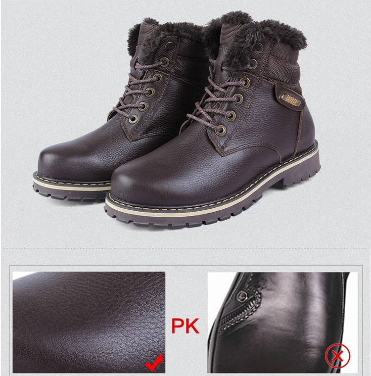 Мужская походная обувь; зимние охотничьи ботинки «doc martins»; мужские зимние ботинки из плюша; высококачественные кожаные повседневные ботинки для альпинизма на меху; большие размеры