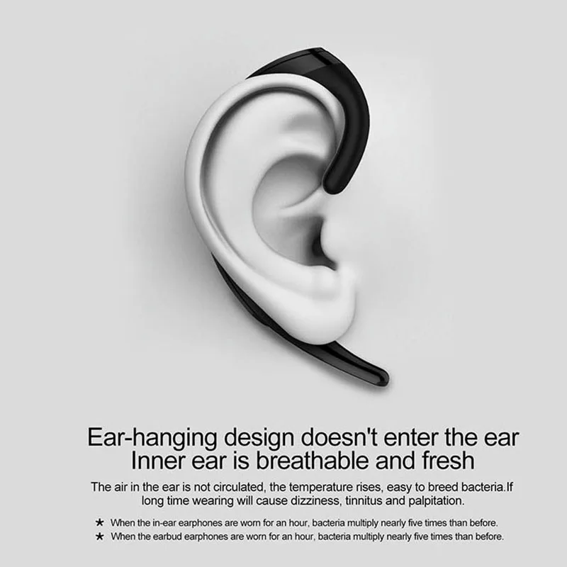 Беспроводные наушники с костной проводимостью Q12 Спортивная Bluetooth-гарнитура