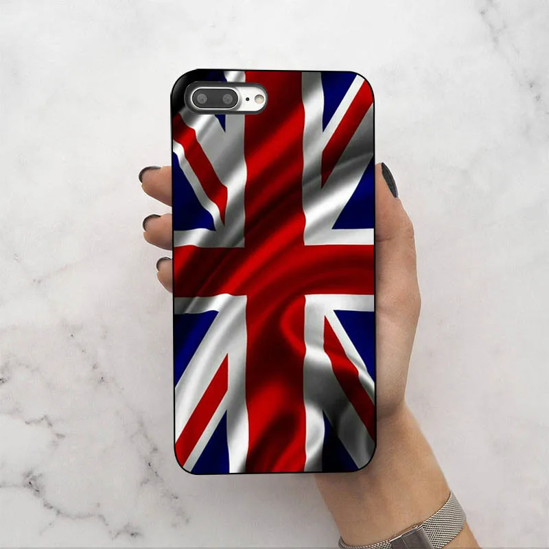 Мягкий силиконовый чехол из ТПУ с британским флагом для iphone XSmax XR XS X 7 7plus 8 6 6s 5